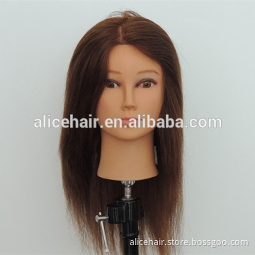 Wholesale price human hair practice training head